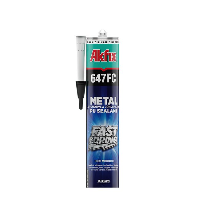 AKFIX 647FC PU zaptivna masa za metal crna 310ml AKFIX 647FC PU zaptivna masa za metal crna 310ml