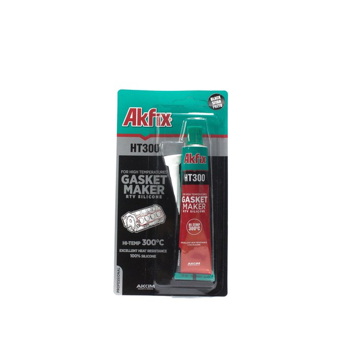 AKFIX HT300 silikon za visoke temperature 50 ml crna AKFIX HT300 silikon za visoke temperature 50 ml crna