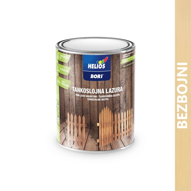 BORI tankoslojna lazura 0.75l bezbojna BORI tankoslojna lazura 0.75l bezbojna