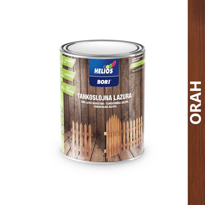 BORI tankoslojna lazura 0.75l orah BORI tankoslojna lazura 0.75l orah