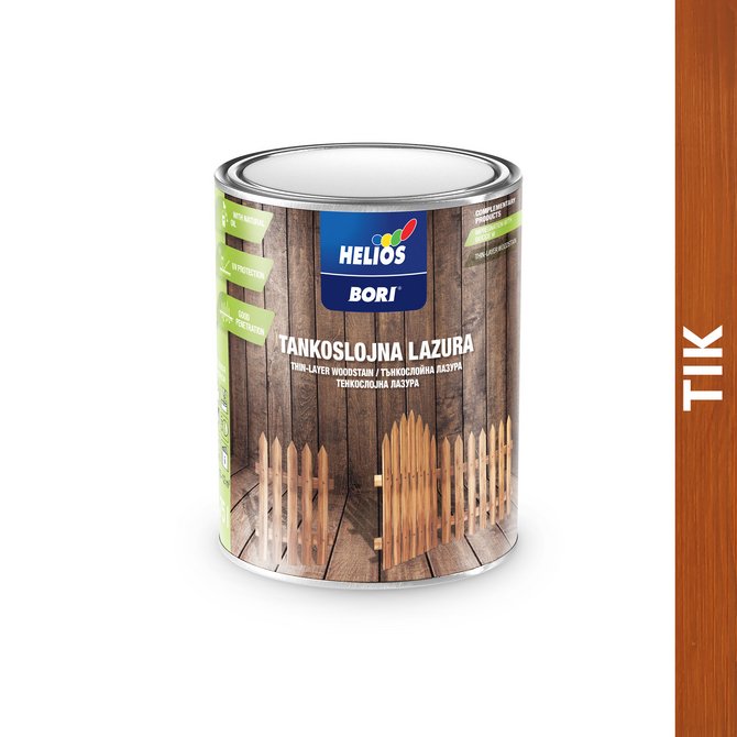 BORI tankoslojna lazura 0.75l tik BORI tankoslojna lazura 0.75l tik
