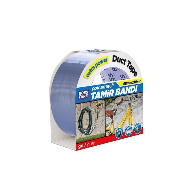 BOSS TAPE višenamenska duct traka siva 25m BOSS TAPE višenamenska duct traka siva 25m