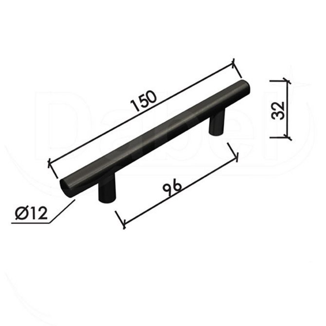 DABEL C90 ručica za nameštaj 150 mm DABEL C90 ručica za nameštaj 150 mm