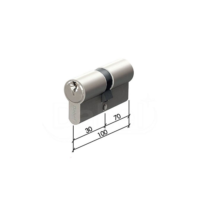 DABEL Cilindar za vrata CL2010 SS x100mm(30-70) 3K 0106283 DABEL Cilindar za vrata CL2010 SS x100mm(30-70) 3K 0106283