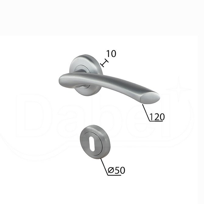 DABEL kvaka rozeta za vrata Vrbas 8X8/fi 50 mm DABEL kvaka rozeta za vrata Vrbas 8X8/fi 50 mm