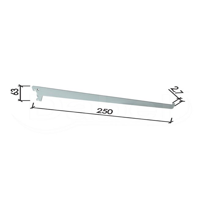 DABEL Nosač police za šinu 250mm DABEL Nosač police za šinu 250mm