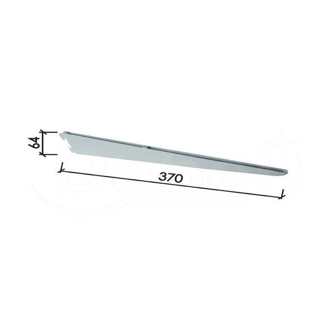 DABEL Nosač police za šinu 370mm DABEL Nosač police za šinu 370mm