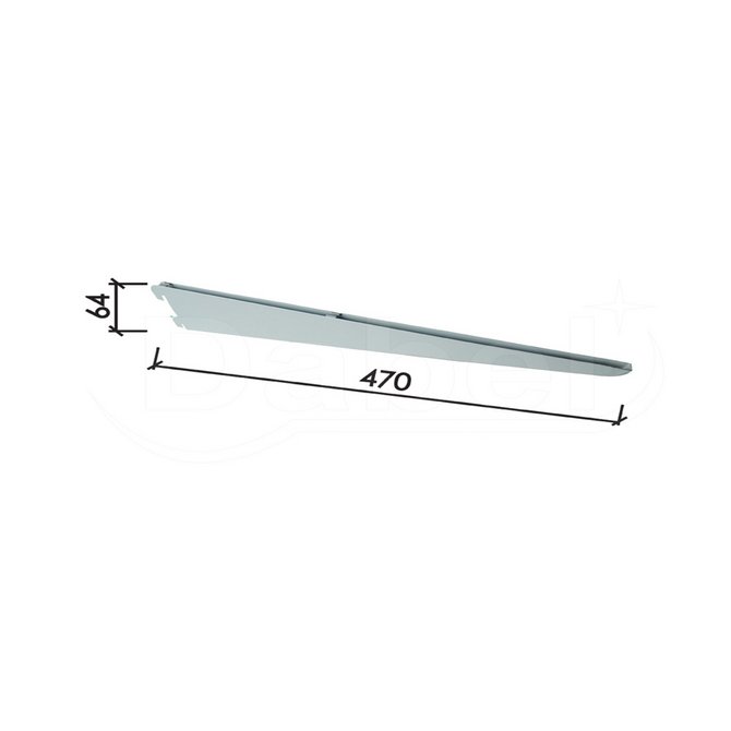 DABEL Nosač police za šinu 470mm DABEL Nosač police za šinu 470mm