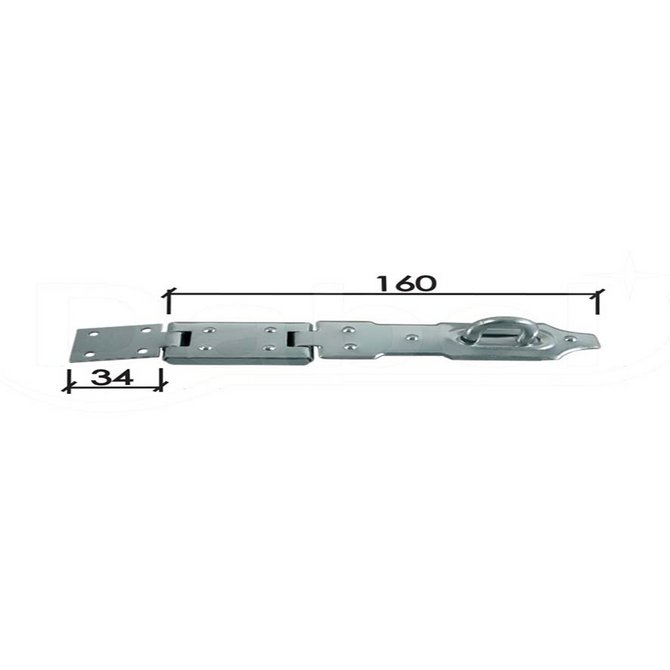 DABEL reza za katanac 160 mm preklopna DABEL reza za katanac 160 mm preklopna