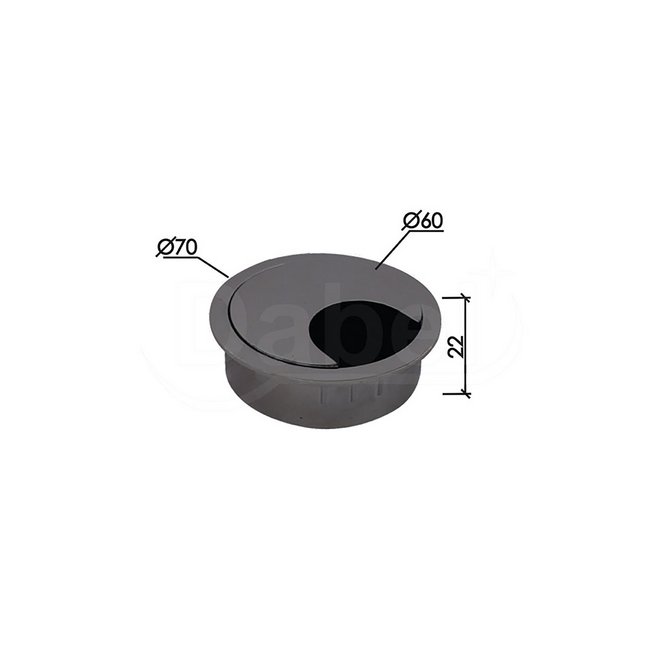 DABEL rozeta za kablove MA03 Hr fi60/70/22mm DBP1 DABEL rozeta za kablove MA03 Hr fi60/70/22mm DBP1
