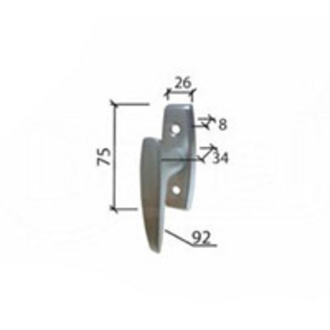 DABEL ručica za prozore mini-p F4 0101602 DABEL ručica za prozore mini-p F4 0101602