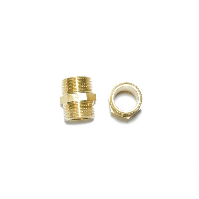 Dupla nipla mesing 1/2"-3/8" reducir Dupla nipla mesing 1/2"-3/8" reducir