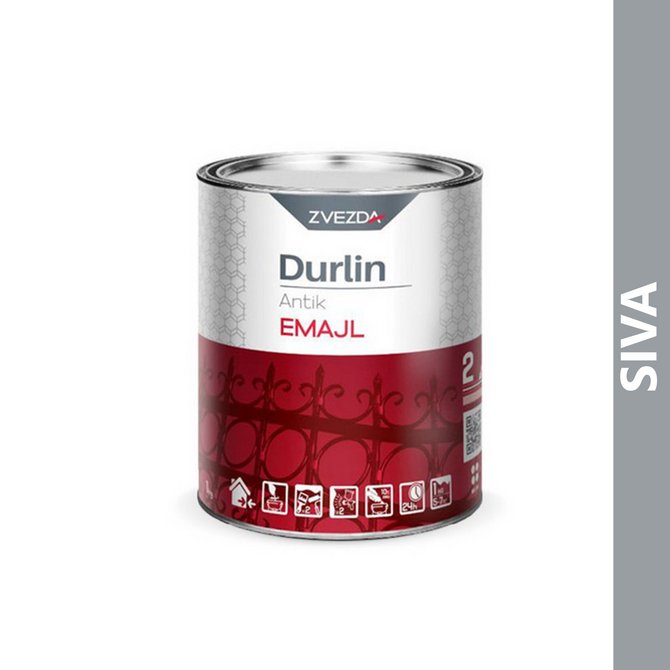 DURLIN antik emajl za metal sivi 1 kg DURLIN antik emajl za metal sivi 1 kg
