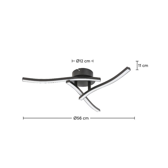 ESTO plafonjera Cora  742030 