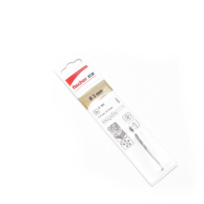 FISCHER burgija za drvo 3 mm FISCHER burgija za drvo 3 mm