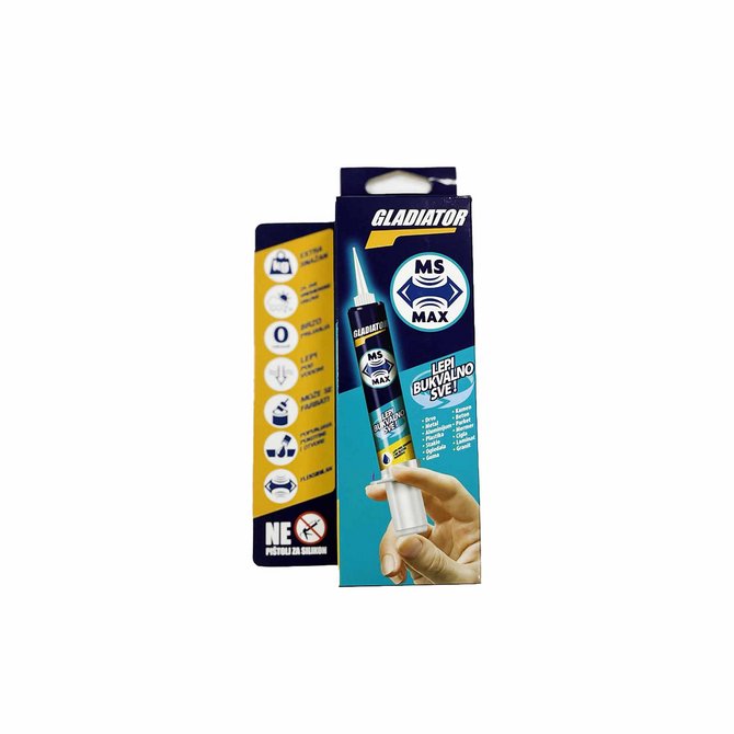 GLADIATOR MS max univerzalni lepak 80g GLADIATOR MS max univerzalni lepak 80g