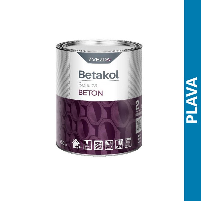 ZVEZDA betakol boja za beton 0.75l plava ZVEZDA betakol boja za beton 0.75l plava