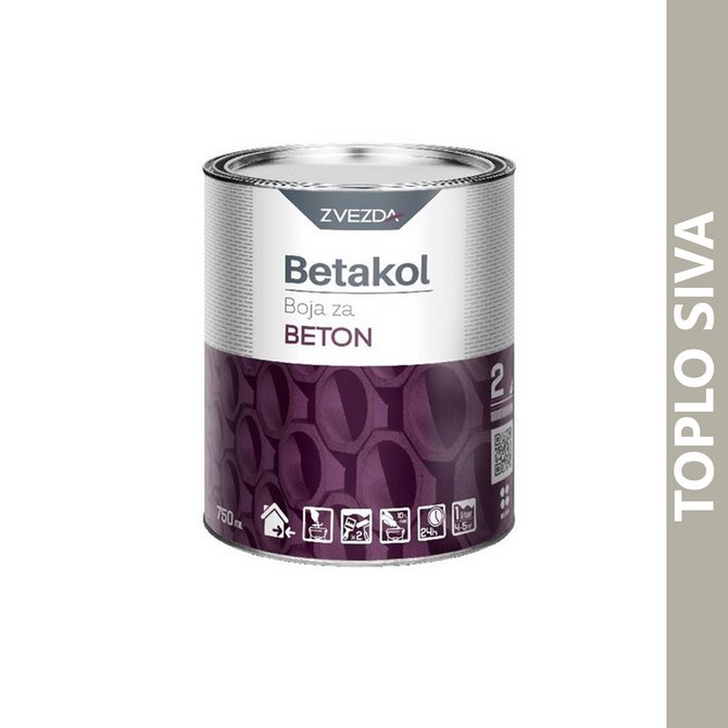 HELIOS betakol boja za beton 0.75l svetlo siva HELIOS betakol boja za beton 0.75l svetlo siva