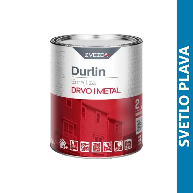 DURLIN emajl za drvo i metal 0.75l svetlo plava DURLIN emajl za drvo i metal 0.75l svetlo plava