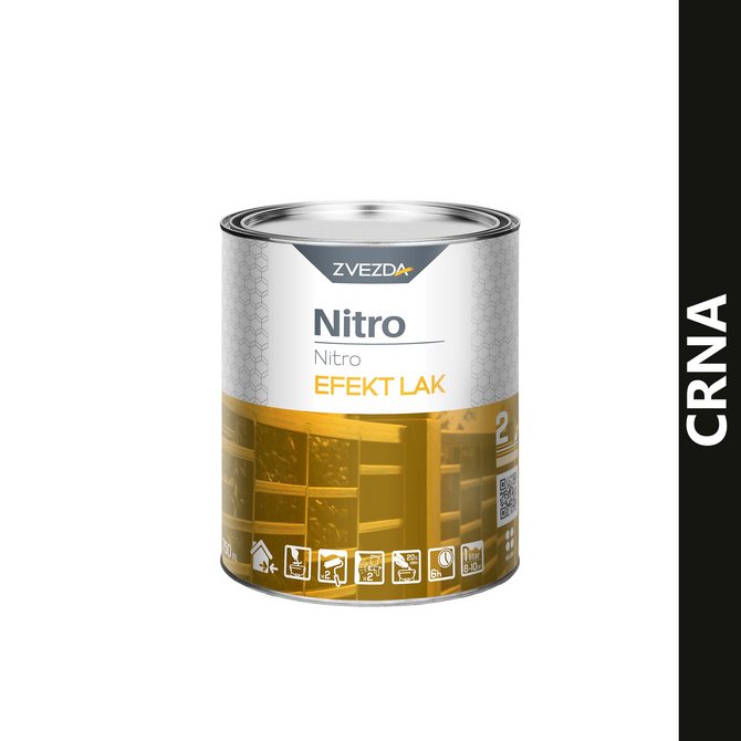 ZVEZDA nitro efekt lak 0.75l crna ZVEZDA nitro efekt lak 0.75l crna