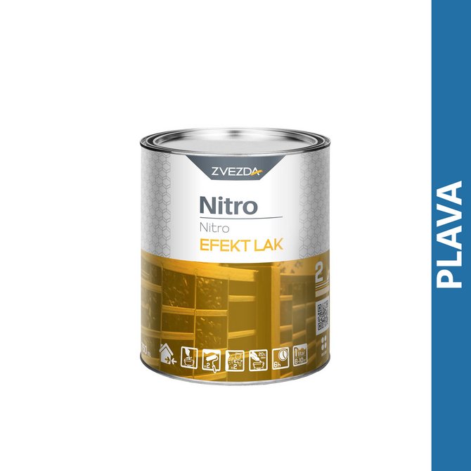 ZVEZDA nitro efekt lak 0.75l plava ZVEZDA nitro efekt lak 0.75l plava