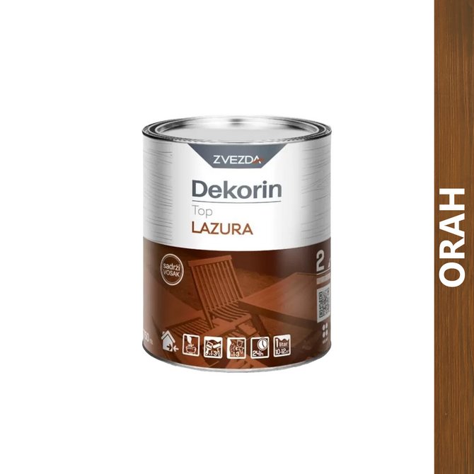 DEKORIN top lazura 0.75l orah DEKORIN top lazura 0.75l orah