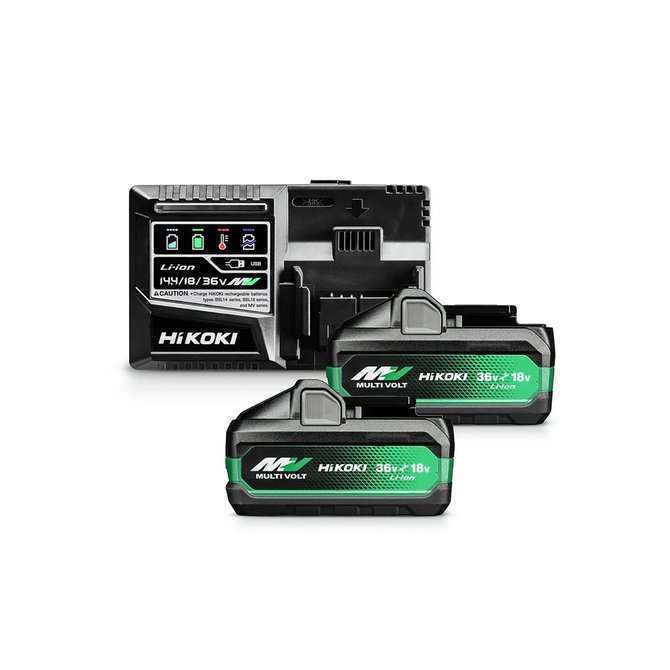 HIKOKI UC18YSL-WHZ set multivolt punjač i baterije 36V/2.5Ah, 18V/5.0Ah HIKOKI UC18YSL-WHZ set multivolt punjač i baterije 36V/2.5Ah, 18V/5.0Ah