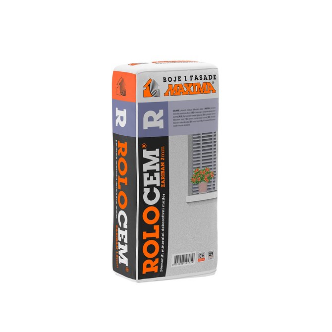 MAXIMA Rolocem dekorativni zaribani malter 2mm 25kg MAXIMA Rolocem dekorativni zaribani malter 2mm 25kg