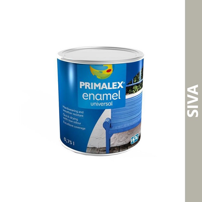 PRIMALEX emajl na vodenoj bazi 0.75l siva PRIMALEX emajl na vodenoj bazi 0.75l siva