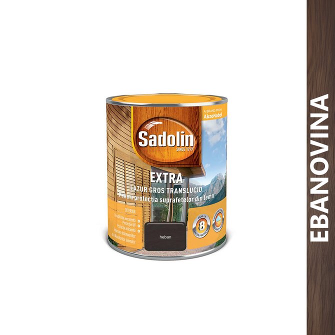 SADOLIN Extra sa voskom 0.75l ebanovina SADOLIN Extra sa voskom 0.75l ebanovina
