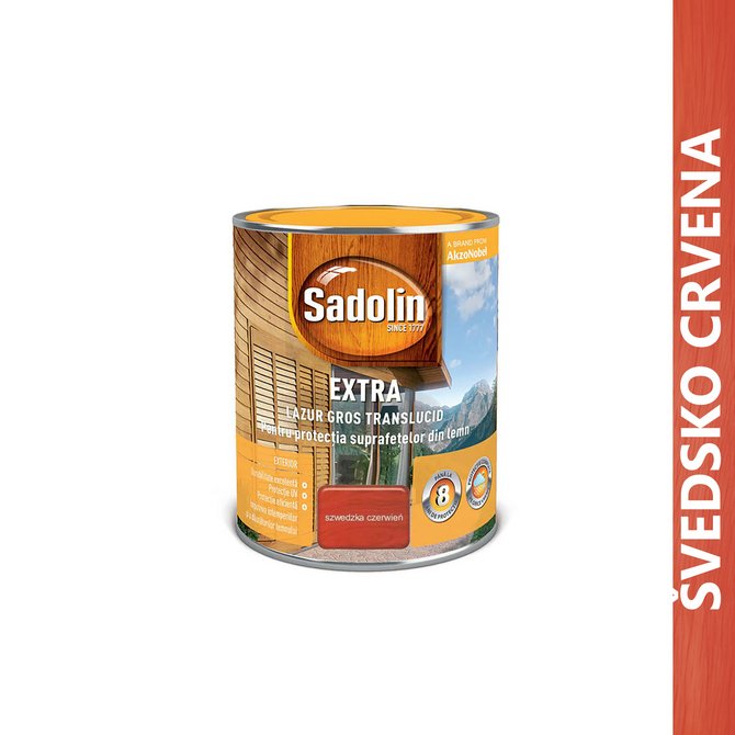 SADOLIN Extra sa voskom 0.75l švedsko crvena SADOLIN Extra sa voskom 0.75l švedsko crvena