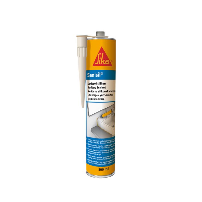 SIKA Sansil sanitarni silikon 270 ml bela SIKA Sansil sanitarni silikon 270 ml bela