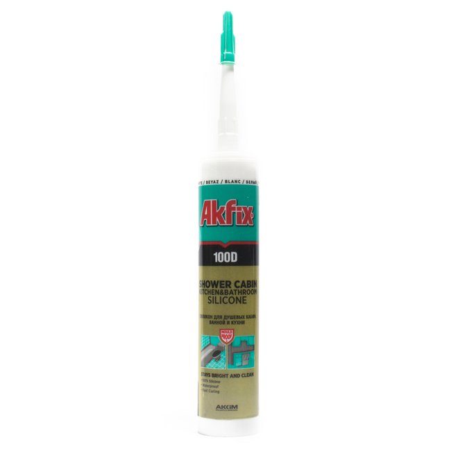AKFIX sanitarni silikon 270 ml beli AKFIX sanitarni silikon 270 ml beli