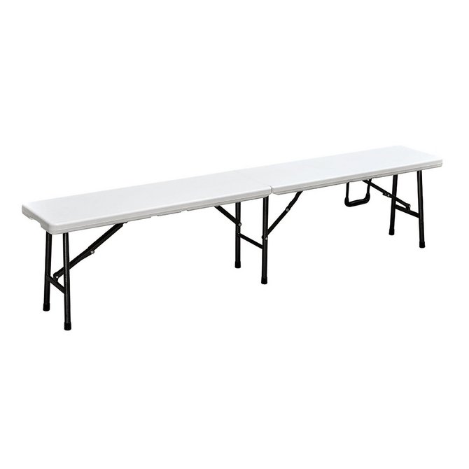 Sklopiva klupa plastična bela 180 cm Sklopiva klupa plastična bela 180 cm