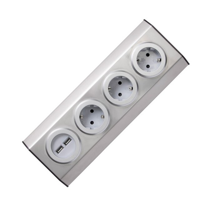 SOMOGYI Podsklop sa 3 utičnice +2 USB SOMOGYI Podsklop sa 3 utičnice +2 USB