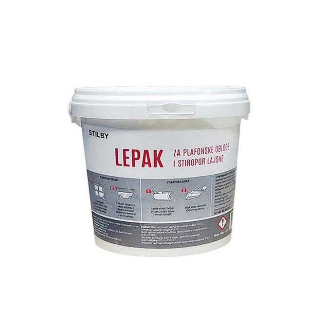 STILBY lepak za dekorativni stiropor 1 kg STILBY lepak za dekorativni stiropor 1 kg