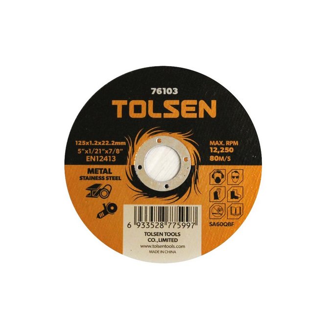 TOLSEN rezna ploča 125x1.2x22.2mm 76103 TOLSEN rezna ploča 125x1.2x22.2mm 76103