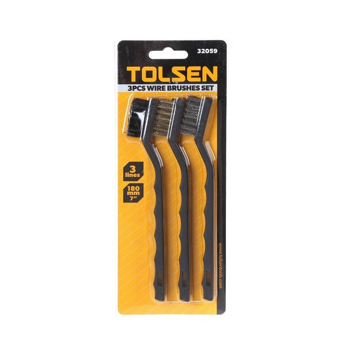 TOLSEN set žičanih četkica 3-delni 32059 TOLSEN set žičanih četkica 3-delni 32059