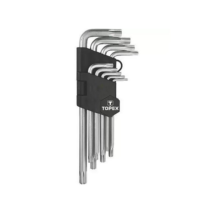 TOPEX set imbus ključeva produženih T10-50mm TOPEX set imbus ključeva produženih T10-50mm