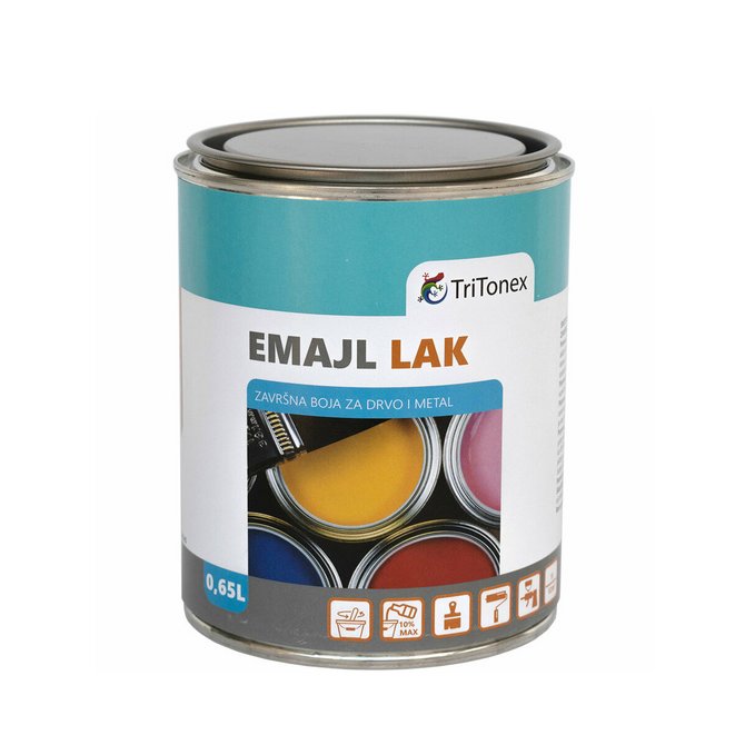 TRITONEX emajl lak 0.65l mat bela TRITONEX emajl lak 0.65l mat bela