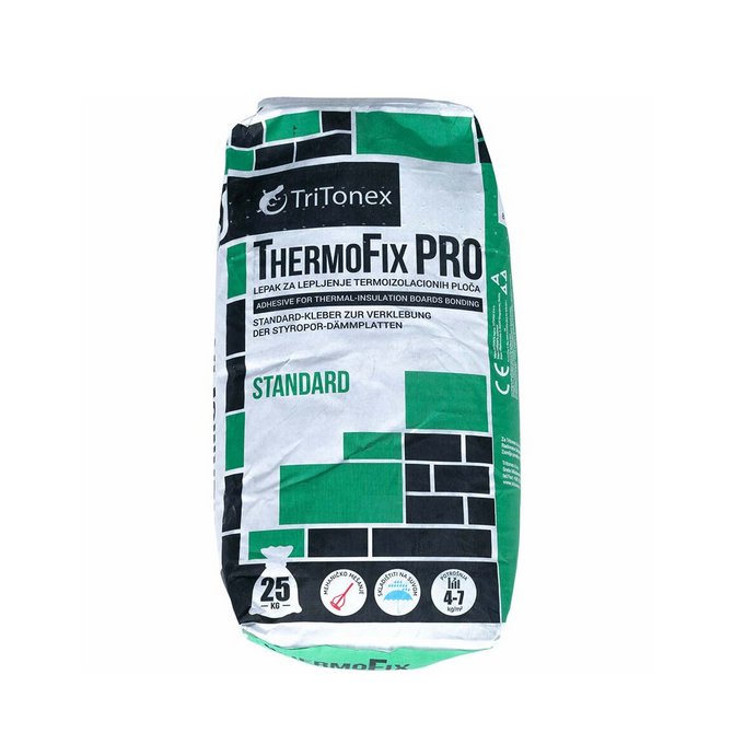 TRITONEX ThermofixPro lepak za stirpor 25kg TRITONEX ThermofixPro lepak za stirpor 25kg