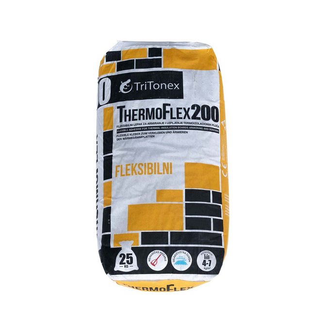 TRITONEX ThermoFlex 200 lepak za stiropor 25kg TRITONEX ThermoFlex 200 lepak za stiropor 25kg