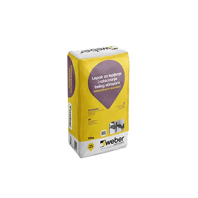 WEBERTHERM standard lepak za stiropor 25kg WEBERTHERM standard lepak za stiropor 25kg