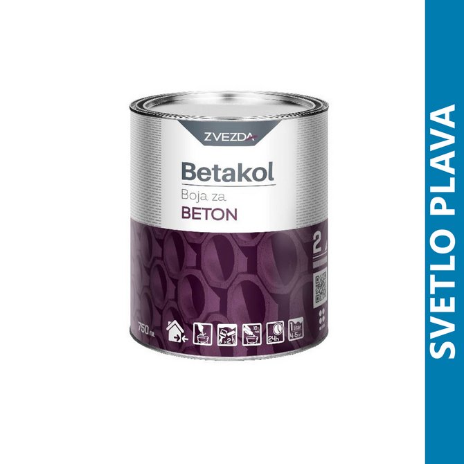 ZVEZDA betakol boja za beton 0.75l svetlo plava ZVEZDA betakol boja za beton 0.75l svetlo plava